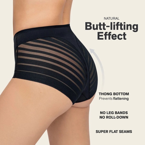 Leonisa Black Lace Classic Shaper Panty - Picture 2 of 7